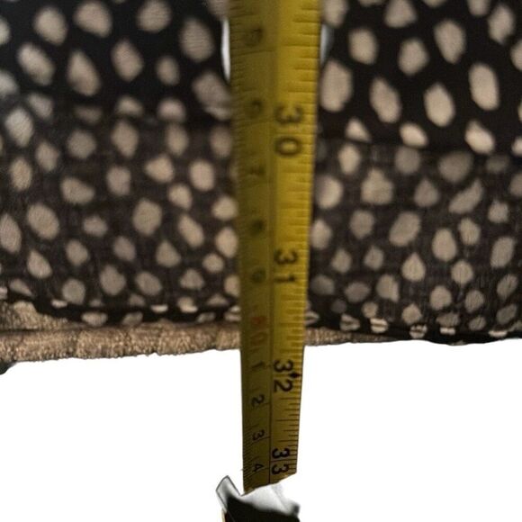 *New* Nine West Black Dot Abstract Button Front Balloon Sleeve Tunic Ladies 2X - Picture 9 of 11